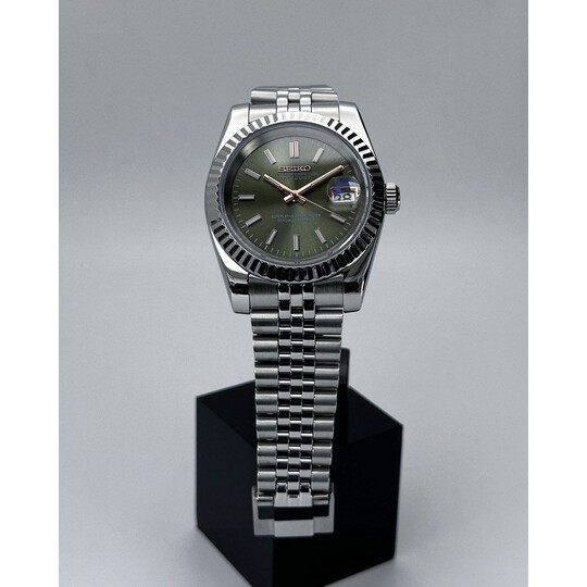 Custom Seiko Mod • White Metallic Tuna • 39mm